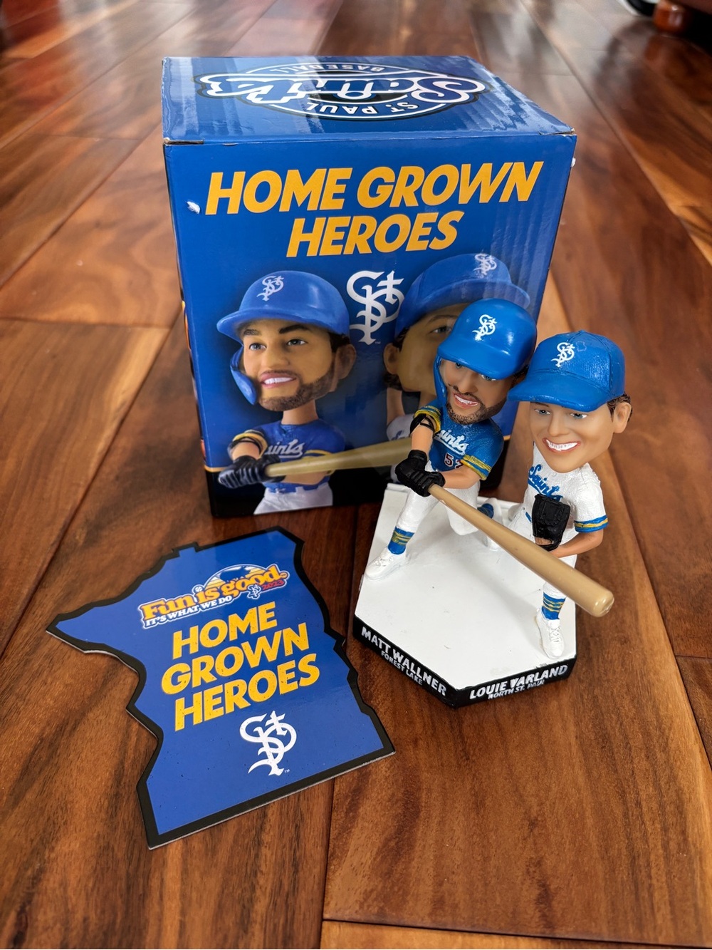 St. Paul Saints “Home Grown Hero’s” Bobblehead, NIB